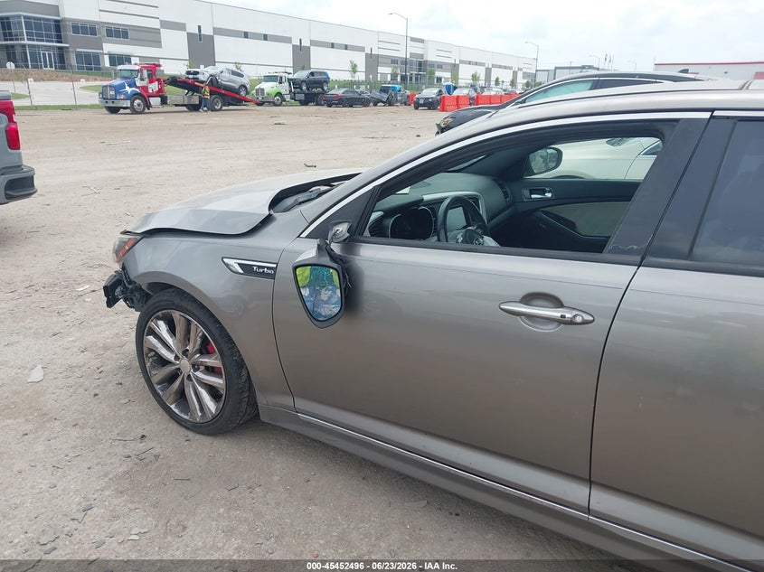 2015 Kia Optima VIN 5XXGR4A68FG507752 IAAI salvage auction — FRONT END, Salvage (Texas), sold $525 on 2026-07-28 (photo 6)