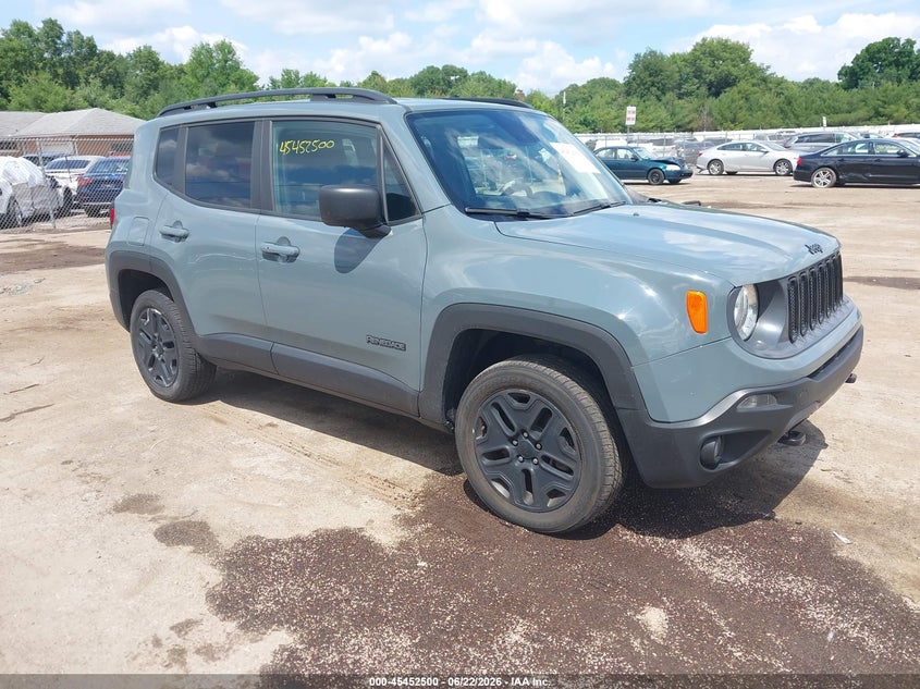 2018 Jeep Renegade VIN ZACCJBAB6JPH25605 IAAI salvage auction — REAR END, Salvage Title, sold $1,800 on 2026-08-19 (photo 1)