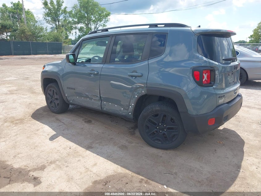 2018 Jeep Renegade VIN ZACCJBAB6JPH25605 IAAI salvage auction — REAR END, Salvage Title, sold $1,800 on 2026-08-19 (photo 3)