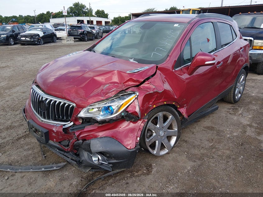 2014 Buick Encore VIN KL4CJCSB4EB774445 IAAI salvage auction — LEFT FRONT, Salvage (Ohio), sold $575 on 2026-07-15 (photo 2)