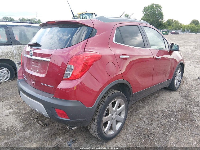 2014 Buick Encore VIN KL4CJCSB4EB774445 IAAI salvage auction — LEFT FRONT, Salvage (Ohio), sold $575 on 2026-07-15 (photo 4)