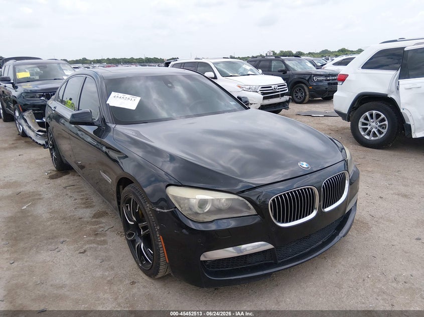 2010 BMW 7 series VIN WBAKB8C59ACY63398 IAAI salvage auction — WATER/FLOOD, Salvage (Texas), sold $800 on 2026-07-28 (photo 1)