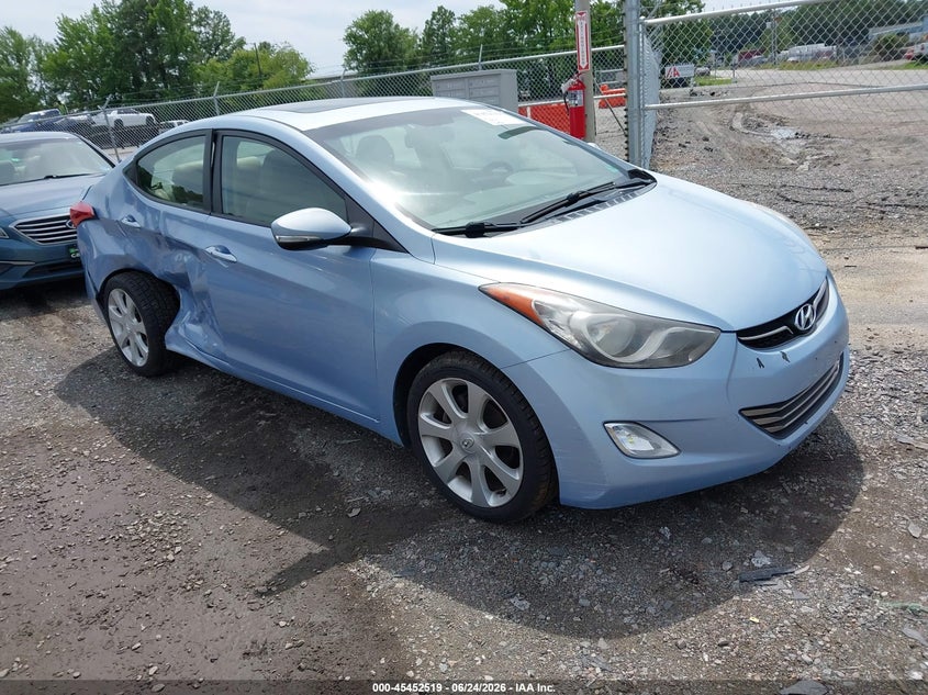 2011 Hyundai Elantra VIN KMHDH4AE6BU098664 IAAI salvage auction — RIGHT SIDE, Clear (Virginia), sold $1,050 on 2026-07-17 (photo 1)