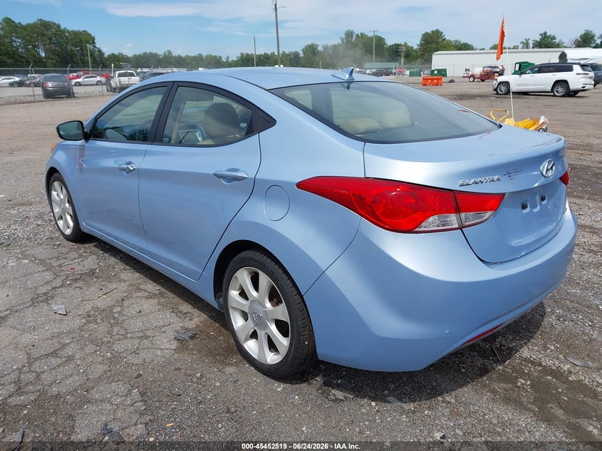 2011 Hyundai Elantra VIN KMHDH4AE6BU098664 IAAI salvage auction — RIGHT SIDE, Clear (Virginia), sold $1,050 on 2026-07-17 (photo 3)