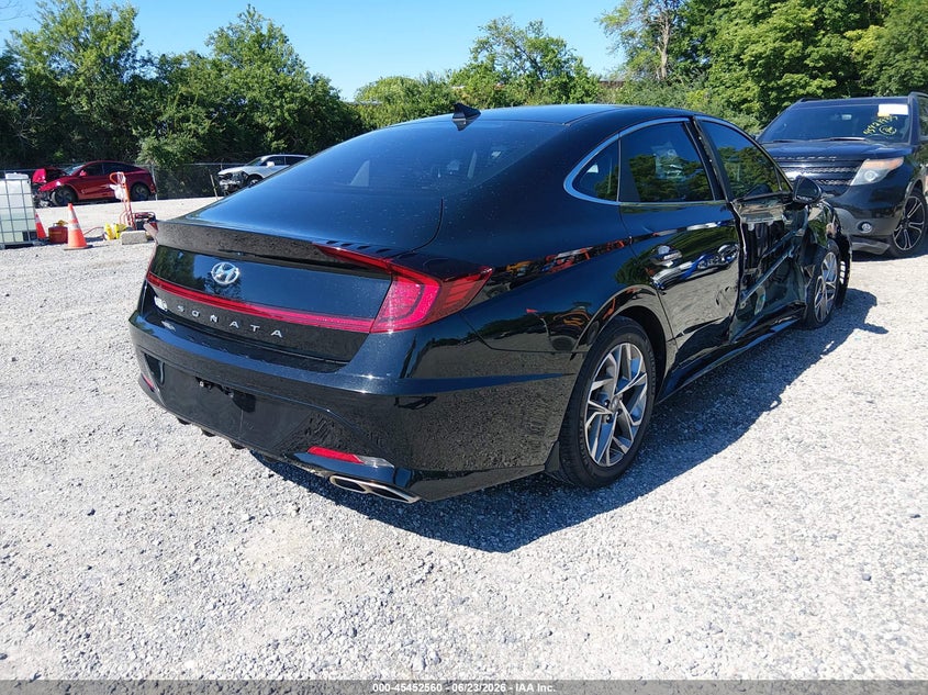 2020 Hyundai Sonata VIN 5NPEL4JA2LH052250 IAAI salvage auction — RIGHT SIDE, Salvage Title, sold $4,575 on 2026-07-28 (photo 4)