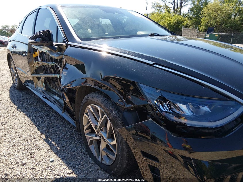 2020 Hyundai Sonata VIN 5NPEL4JA2LH052250 IAAI salvage auction — RIGHT SIDE, Salvage Title, sold $4,575 on 2026-07-28 (photo 6)