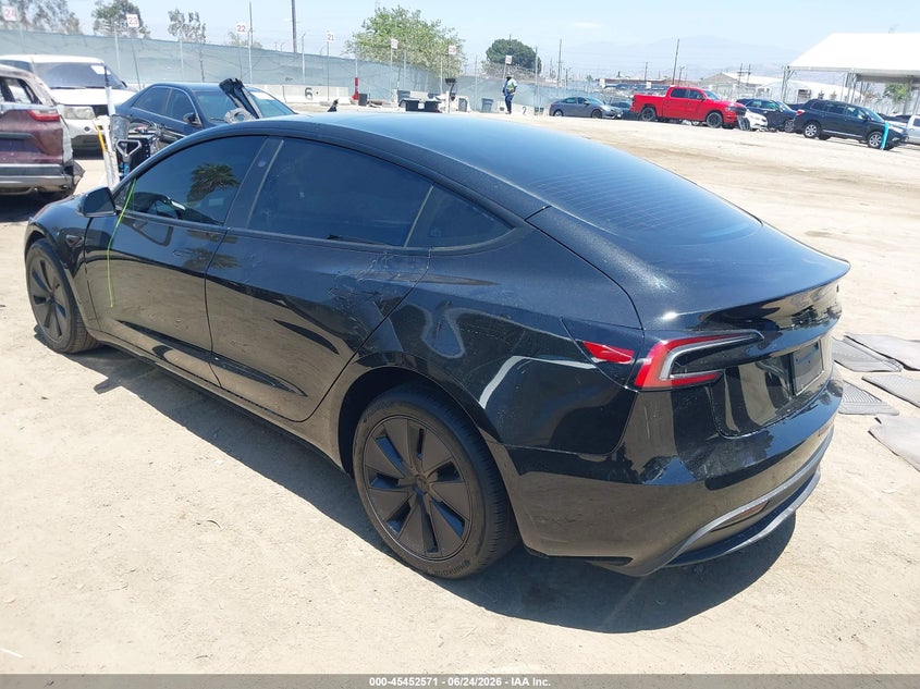 2025 Tesla Model 3 VIN 5YJ3E1EA9SF045755 IAAI salvage auction — FRONT END, Salvage Title, sold $13,050 on 2026-07-15 (photo 3)
