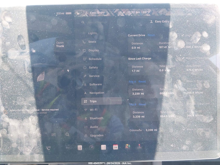 2025 Tesla Model 3 VIN 5YJ3E1EA9SF045755 IAAI salvage auction — FRONT END, Salvage Title, sold $13,050 on 2026-07-15 (photo 7)