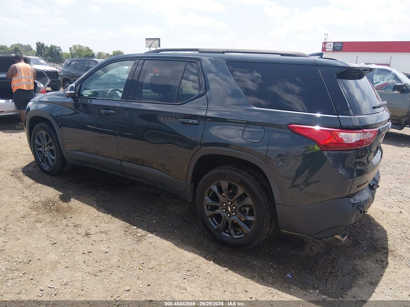 2021 Chevrolet Traverse VIN 1GNERJKW3MJ128744 IAAI salvage auction — FRONT & REAR, Salvage (Arkansas), sold $7,775 on 2026-07-29 (photo 3)