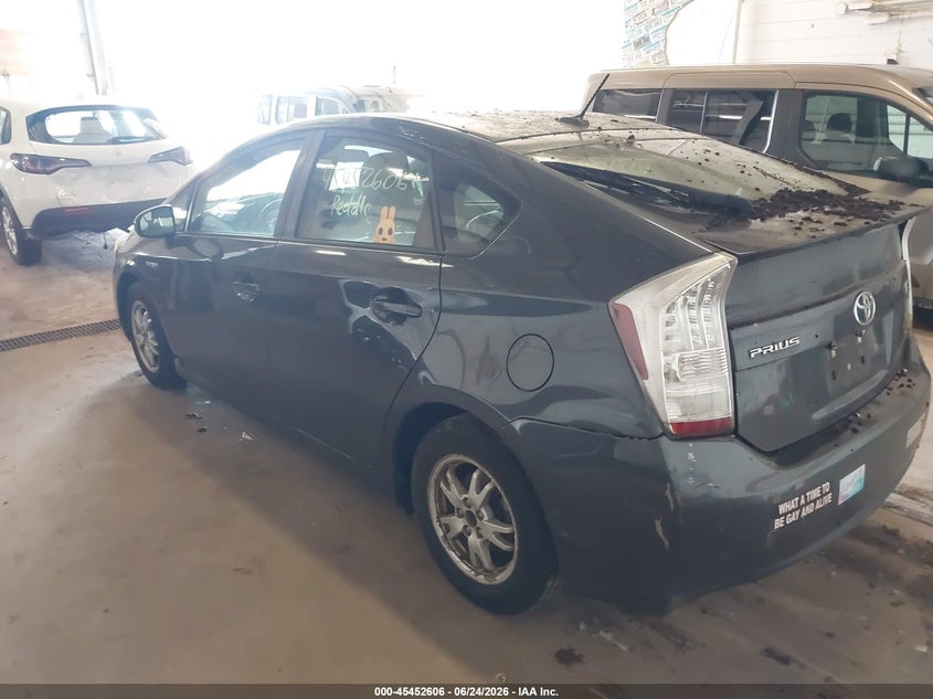 2011 Toyota Prius VIN JTDKN3DU7B5352829 IAAI salvage auction — NORMAL WEAR, Clear (Florida), sold $450 on 2026-07-22 (photo 3)