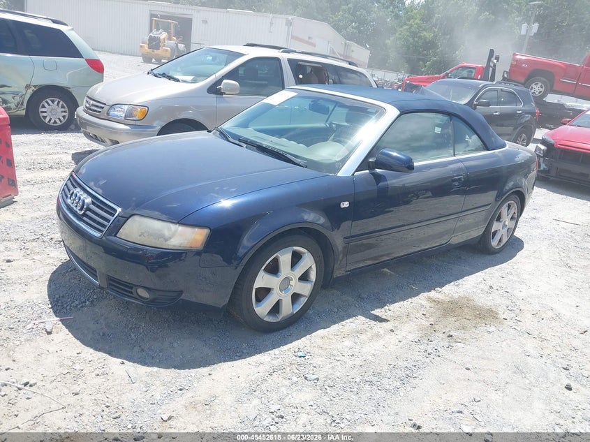 2003 Audi A4 VIN WAUAT48HX3K010909 IAAI salvage auction — NORMAL WEAR, Clear (Georgia), sold $400 on 2026-07-28 (photo 2)