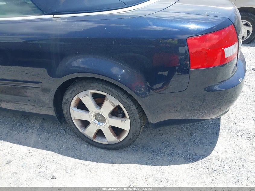 2003 Audi A4 VIN WAUAT48HX3K010909 IAAI salvage auction — NORMAL WEAR, Clear (Georgia), sold $400 on 2026-07-28 (photo 6)