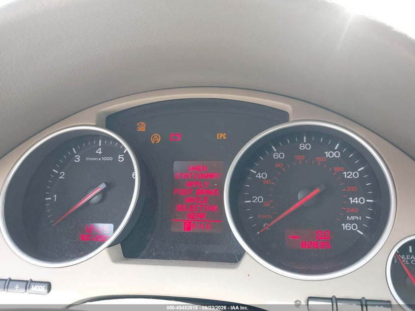 2003 Audi A4 VIN WAUAT48HX3K010909 IAAI salvage auction — NORMAL WEAR, Clear (Georgia), sold $400 on 2026-07-28 (photo 7)