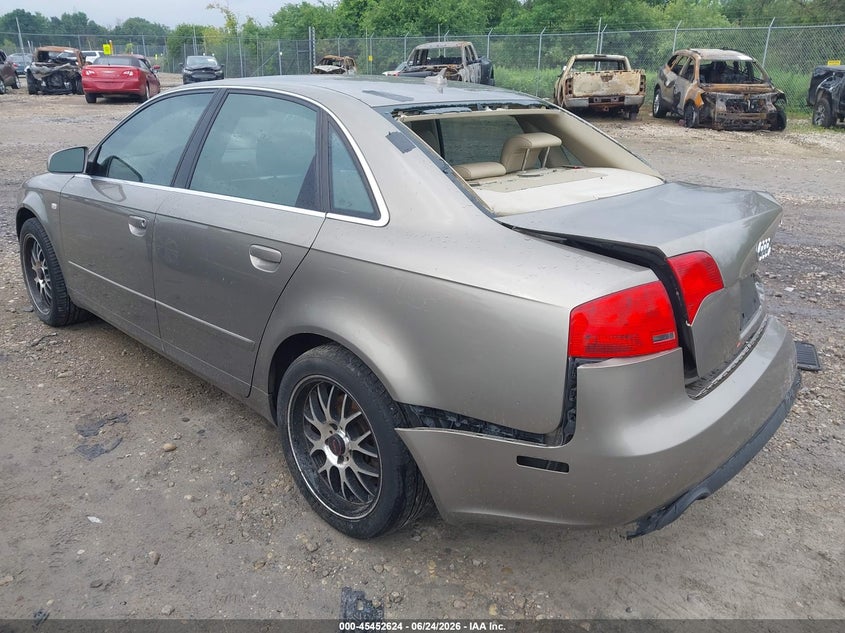 2007 Audi A4 VIN WAUDF78E17A118505 IAAI salvage auction — REAR END, Junk Bill Of Sale Mv2459 (Wisconsin), sold $25 on 2026-07-23 (photo 3)