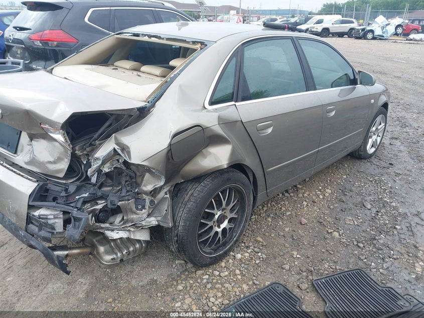 2007 Audi A4 VIN WAUDF78E17A118505 IAAI salvage auction — REAR END, Junk Bill Of Sale Mv2459 (Wisconsin), sold $25 on 2026-07-23 (photo 4)