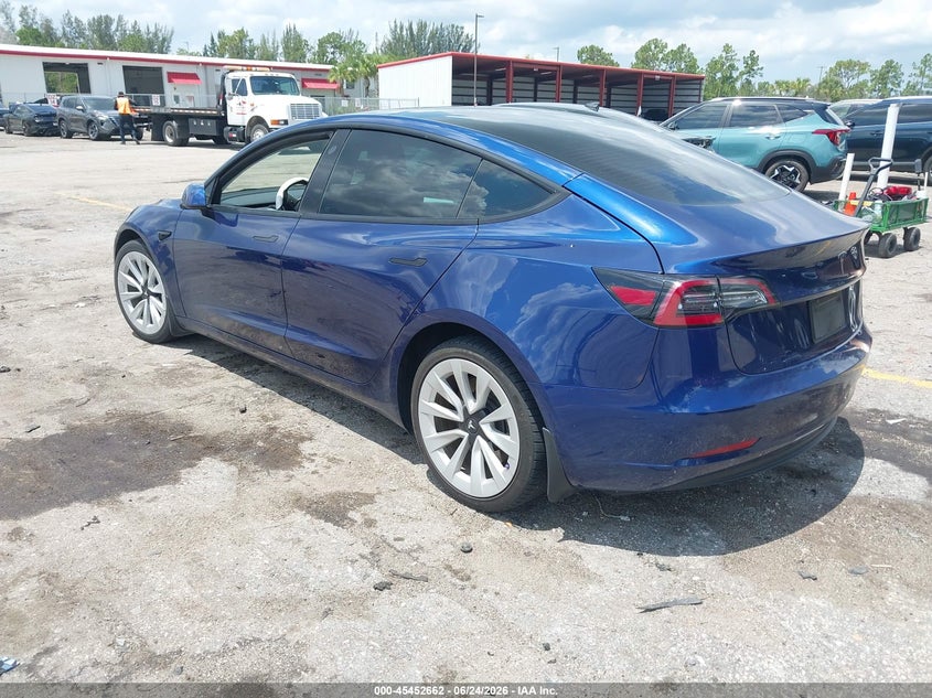 2023 Tesla Model 3 VIN 5YJ3E1EA0PF435957 IAAI salvage auction — UNDERCARRIAGE, Salvage Title, sold $7,400 on 2026-07-24 (photo 3)