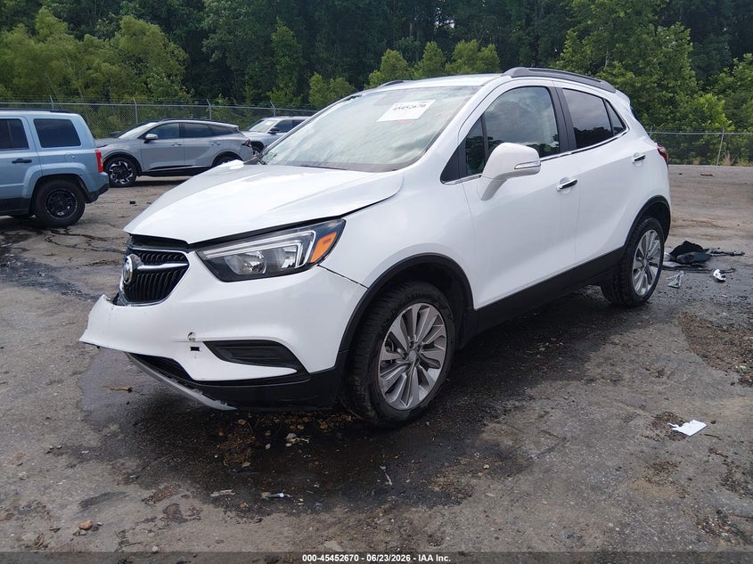 2017 Buick Encore VIN KL4CJASB2HB020372 IAAI salvage auction — RIGHT FRONT, Salvage Title, sold $950 on 2026-07-22 (photo 2)