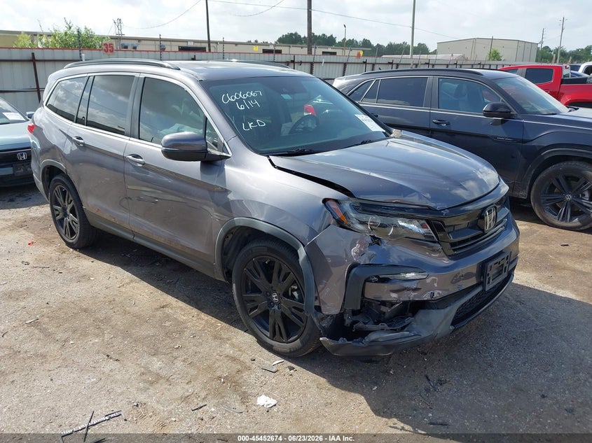 2022 Honda Pilot VIN 5FNYF5H2XNB016011 IAAI salvage auction — FRONT END, Original (Texas), sold $9,000 on 2026-07-29 (photo 1)