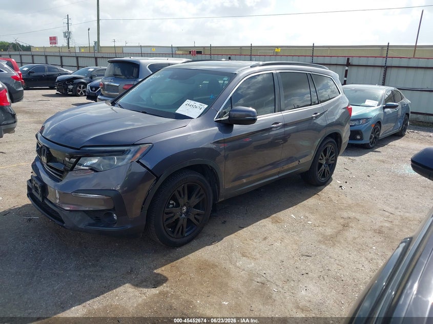 2022 Honda Pilot VIN 5FNYF5H2XNB016011 IAAI salvage auction — FRONT END, Original (Texas), sold $9,000 on 2026-07-29 (photo 2)