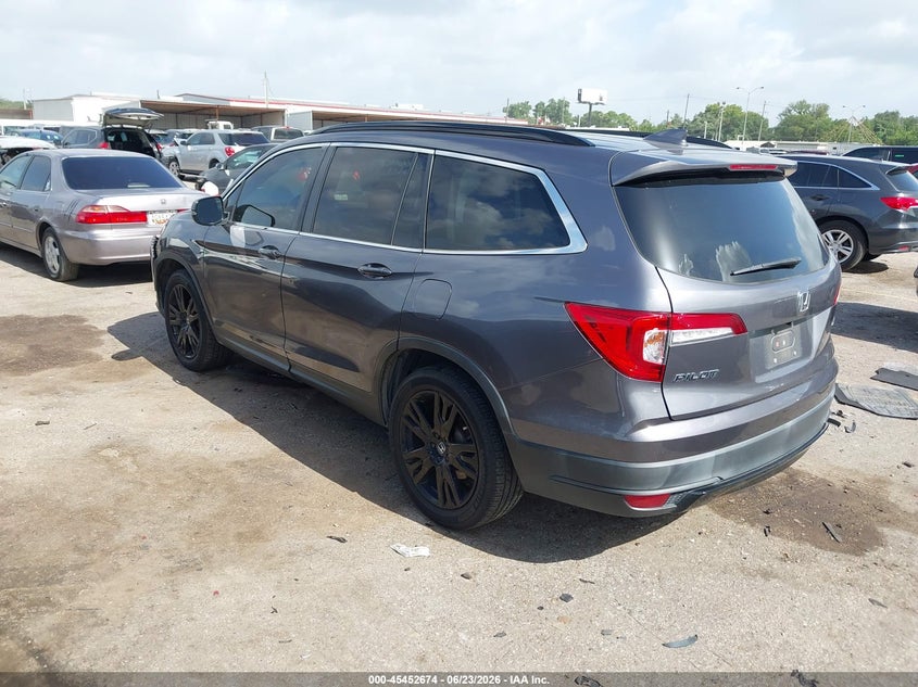 2022 Honda Pilot VIN 5FNYF5H2XNB016011 IAAI salvage auction — FRONT END, Original (Texas), sold $9,000 on 2026-07-29 (photo 3)