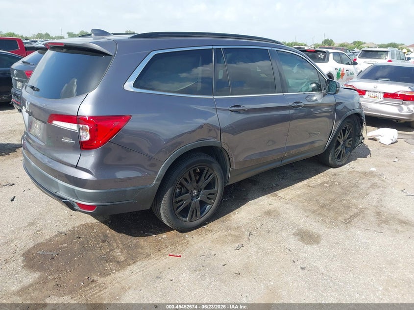 2022 Honda Pilot VIN 5FNYF5H2XNB016011 IAAI salvage auction — FRONT END, Original (Texas), sold $9,000 on 2026-07-29 (photo 4)