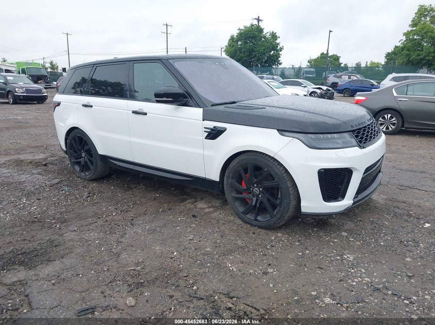2019 Land rover Range rover sport VIN SALWR2RV1KA837890 IAAI salvage auction — FRONT & REAR, Clear (Pennsylvania), sold $9,200 on 2026-07-10 (photo 1)