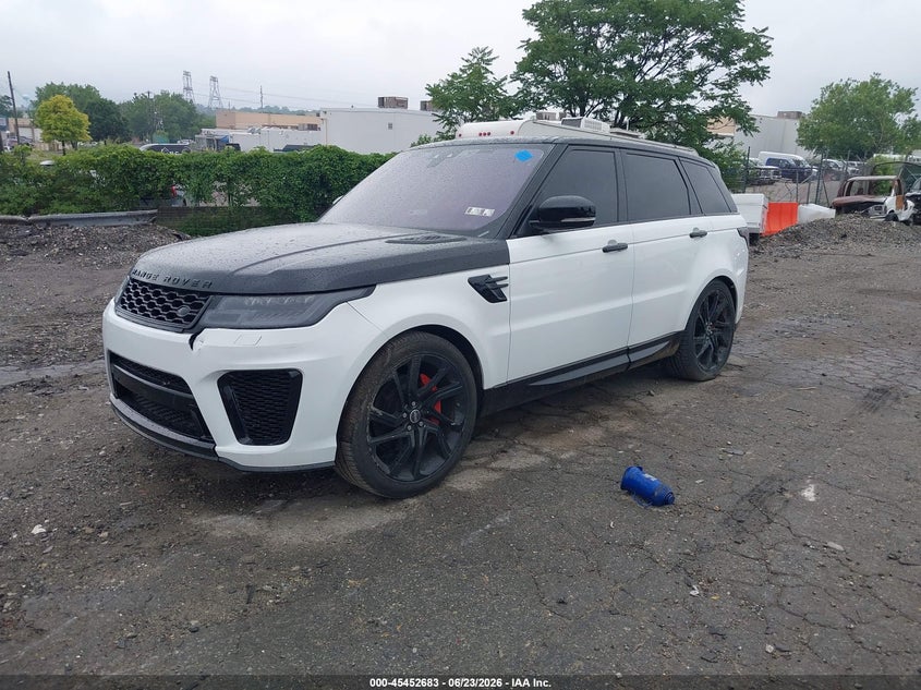 2019 Land rover Range rover sport VIN SALWR2RV1KA837890 IAAI salvage auction — FRONT & REAR, Clear (Pennsylvania), sold $9,200 on 2026-07-10 (photo 2)