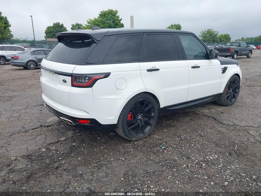 2019 Land rover Range rover sport VIN SALWR2RV1KA837890 IAAI salvage auction — FRONT & REAR, Clear (Pennsylvania), sold $9,200 on 2026-07-10 (photo 4)