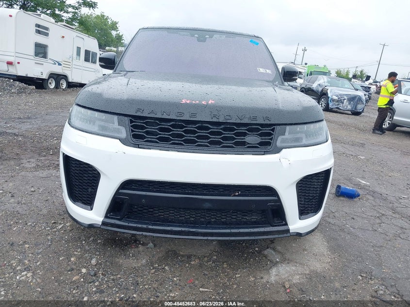 2019 Land rover Range rover sport VIN SALWR2RV1KA837890 IAAI salvage auction — FRONT & REAR, Clear (Pennsylvania), sold $9,200 on 2026-07-10 (photo 6)