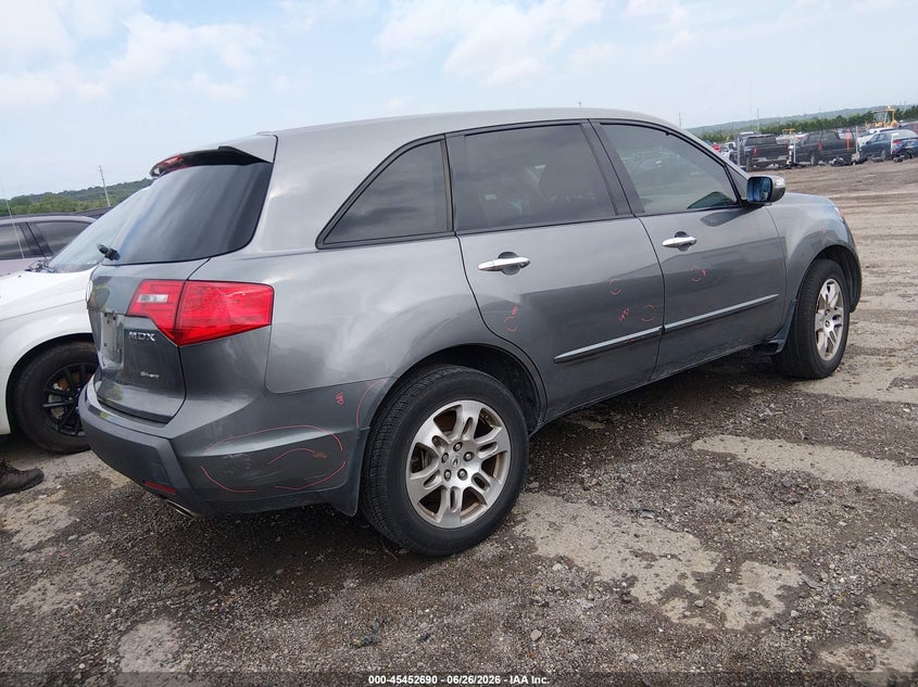 2009 Acura Mdx VIN 2HNYD28299H516482 IAAI salvage auction — SIDE, Clear (Oklahoma), sold $1,400 on 2026-07-26 (photo 4)