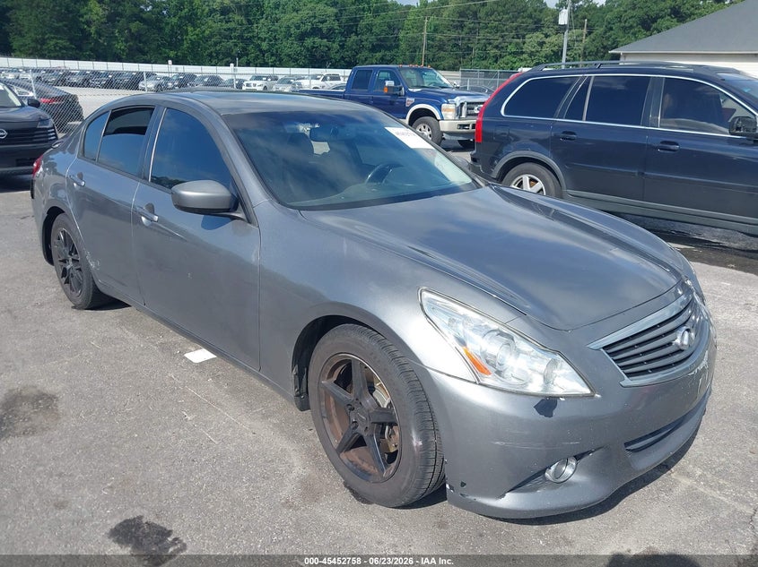 2012 Infiniti G37 VIN JN1CV6AP2CM626260 IAAI salvage auction — NORMAL WEAR, Repossession Paperwork (Georgia), sold $125 on 2026-07-29 (photo 1)