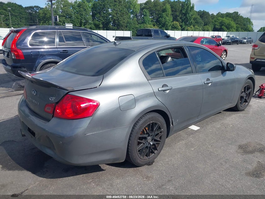 2012 Infiniti G37 VIN JN1CV6AP2CM626260 IAAI salvage auction — NORMAL WEAR, Repossession Paperwork (Georgia), sold $125 on 2026-07-29 (photo 4)