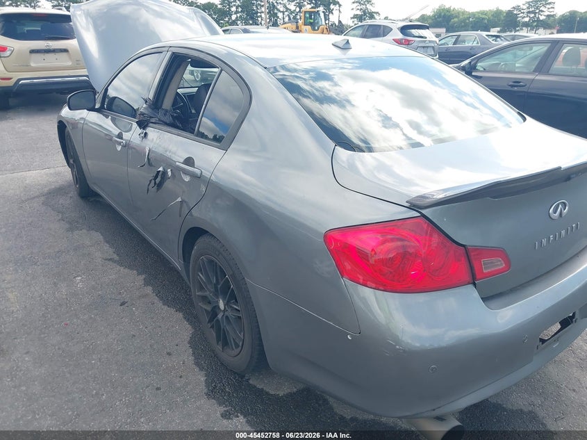 2012 Infiniti G37 VIN JN1CV6AP2CM626260 IAAI salvage auction — NORMAL WEAR, Repossession Paperwork (Georgia), sold $125 on 2026-07-29 (photo 6)