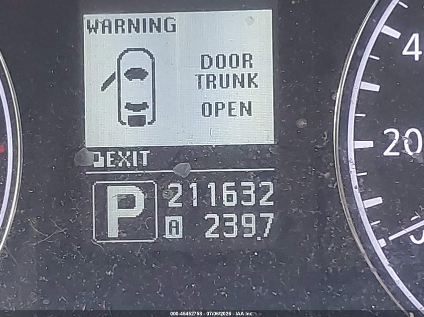2012 Infiniti G37 VIN JN1CV6AP2CM626260 IAAI salvage auction — NORMAL WEAR, Repossession Paperwork (Georgia), sold $125 on 2026-07-29 (photo 7)