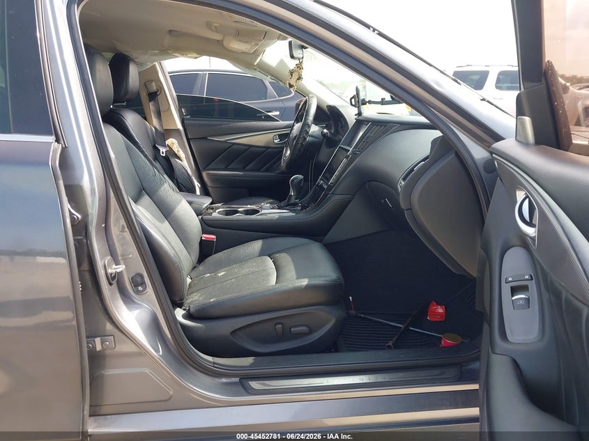 2015 Infiniti Q50 VIN JN1BV7AP7FM337168 IAAI salvage auction — LEFT REAR, Salvage (Texas), sold $3,075 on 2026-07-24 (photo 5)