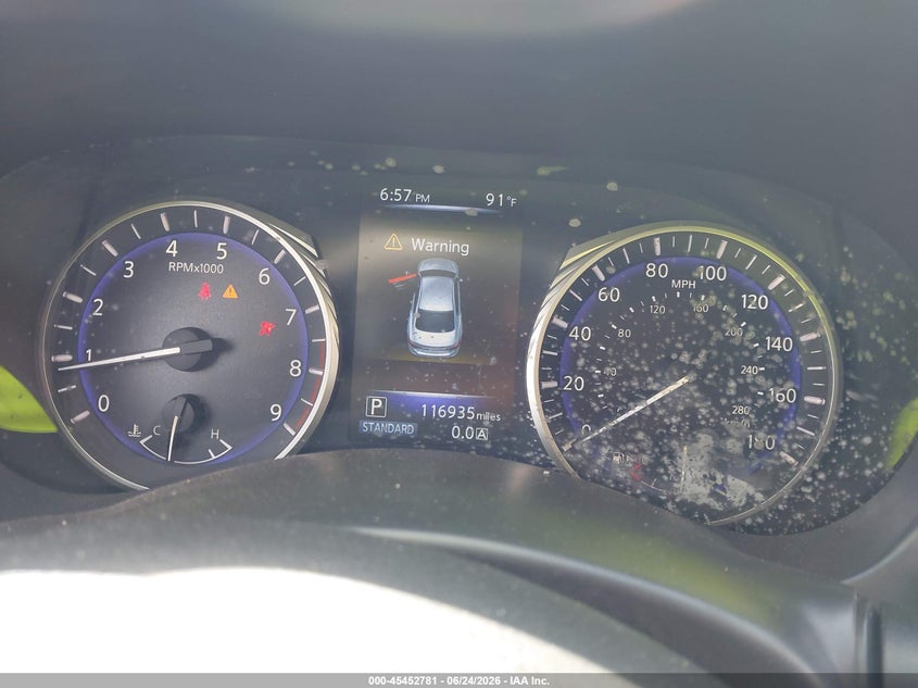 2015 Infiniti Q50 VIN JN1BV7AP7FM337168 IAAI salvage auction — LEFT REAR, Salvage (Texas), sold $3,075 on 2026-07-24 (photo 7)