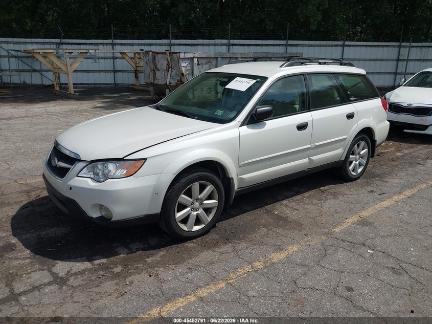 2009 Subaru Outback VIN 4S4BP61C097311296 IAAI salvage auction — NORMAL WEAR, Clear (Michigan), sold $475 on 2026-07-06 (photo 2)