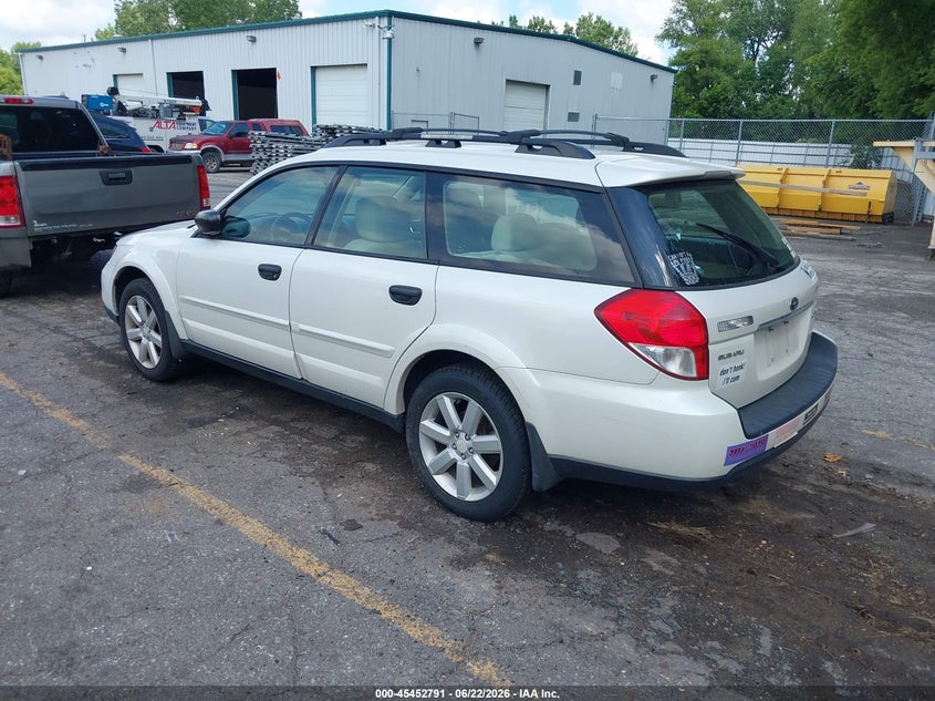 2009 Subaru Outback VIN 4S4BP61C097311296 IAAI salvage auction — NORMAL WEAR, Clear (Michigan), sold $475 on 2026-07-06 (photo 3)