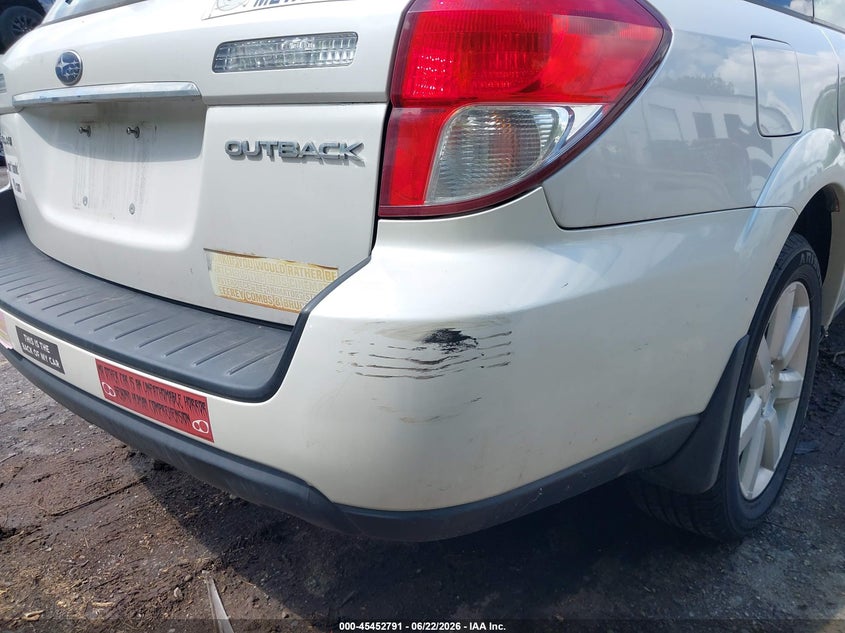 2009 Subaru Outback VIN 4S4BP61C097311296 IAAI salvage auction — NORMAL WEAR, Clear (Michigan), sold $475 on 2026-07-06 (photo 6)