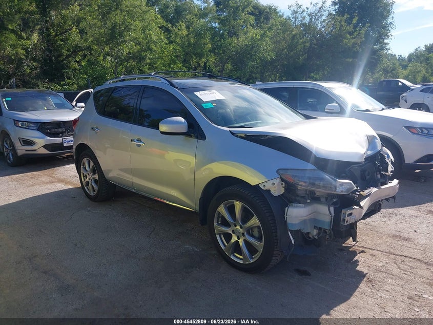 2013 Nissan Murano VIN JN8AZ1MW0DW323034 IAAI salvage auction — FRONT END, Salvage (Kansas), sold $550 on 2026-07-29 (photo 1)