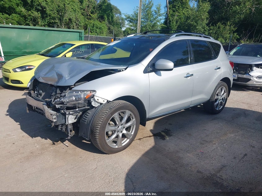 2013 Nissan Murano VIN JN8AZ1MW0DW323034 IAAI salvage auction — FRONT END, Salvage (Kansas), sold $550 on 2026-07-29 (photo 2)