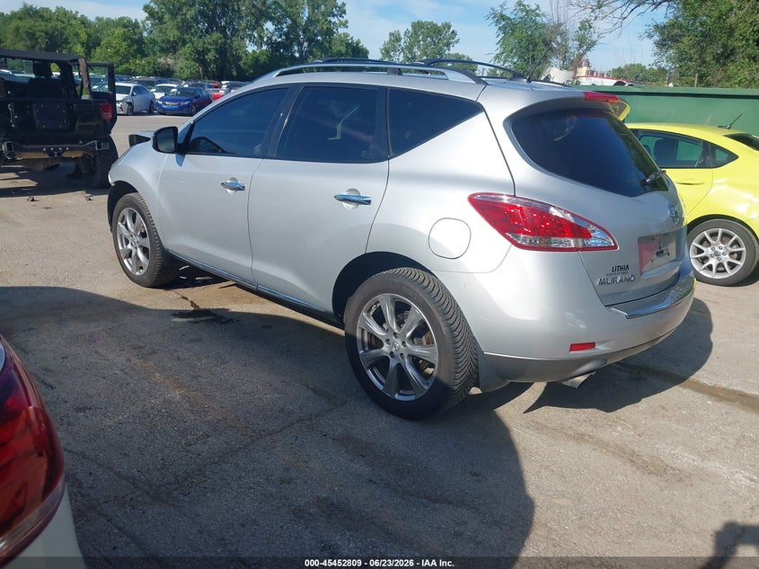 2013 Nissan Murano VIN JN8AZ1MW0DW323034 IAAI salvage auction — FRONT END, Salvage (Kansas), sold $550 on 2026-07-29 (photo 3)
