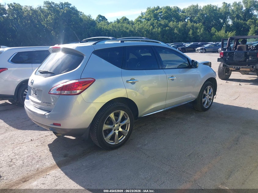 2013 Nissan Murano VIN JN8AZ1MW0DW323034 IAAI salvage auction — FRONT END, Salvage (Kansas), sold $550 on 2026-07-29 (photo 4)