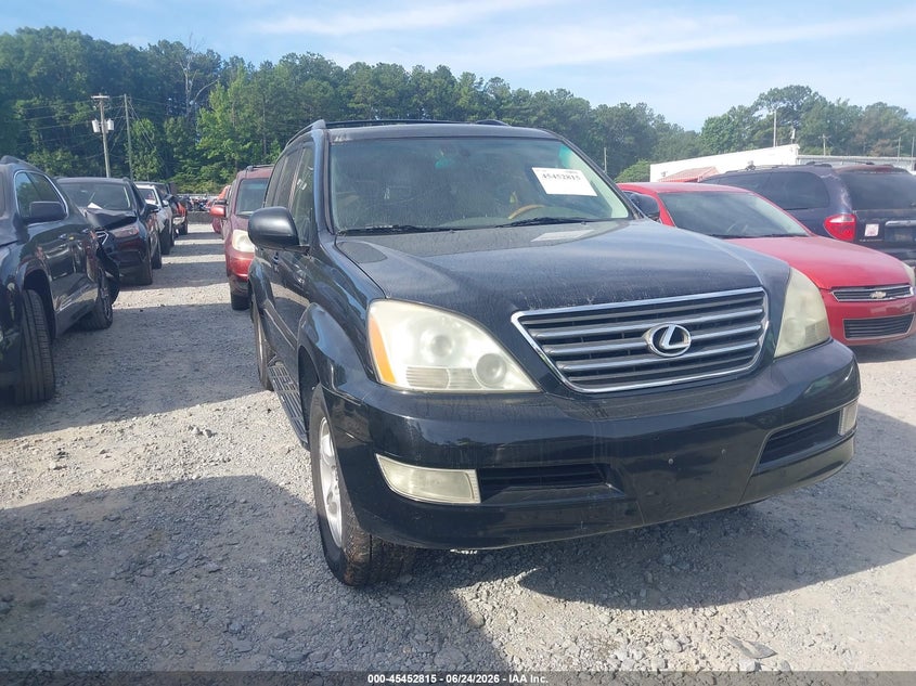 2003 Lexus Gx 470 VIN JTJBT20XX30012358 IAAI salvage auction — NORMAL WEAR, Clear (Georgia), sold $2,400 on 2026-07-07 (photo 1)
