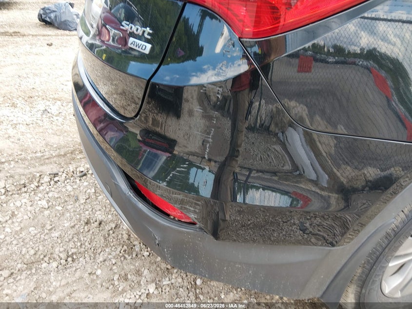 2014 Hyundai Santa fe VIN 5XYZUDLB2EG156297 IAAI salvage auction — REAR END, Salvage Title, sold $1,100 on 2026-07-29 (photo 6)
