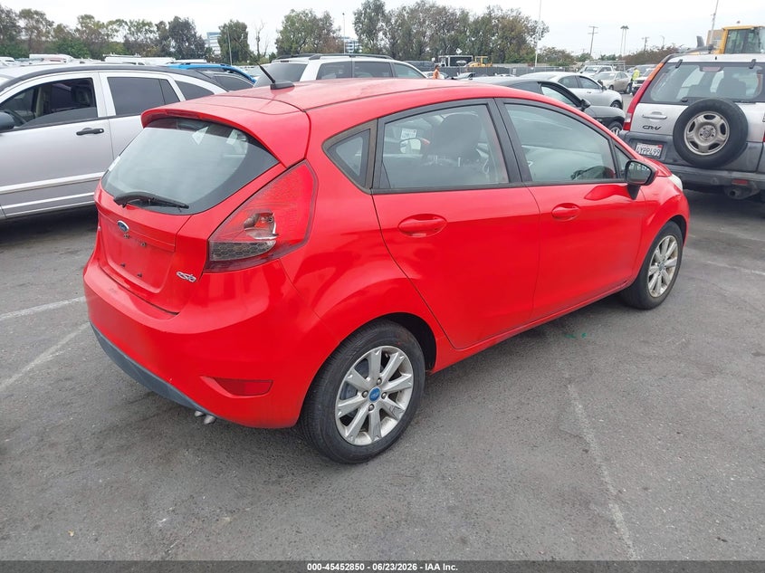 2012 Ford Fiesta VIN 3FADP4EJ1CM115428 IAAI salvage auction — NORMAL WEAR, Clear - Dealer Only (California), sold $725 on 2026-07-09 (photo 4)