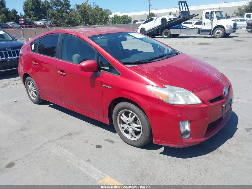 2010 Toyota Prius VIN JTDKN3DU1A5095777 IAAI salvage auction — REAR END, Salvage (California), sold $750 on 2026-07-29 (photo 1)