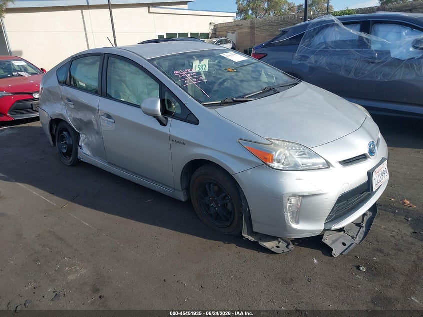 2014 Toyota Prius VIN JTDKN3DU7E0393981 IAAI salvage auction — REAR END, Salvage Title, sold $1,850 on 2026-07-17 (photo 1)