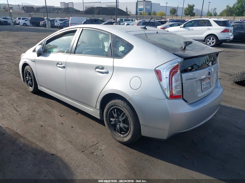 2014 Toyota Prius VIN JTDKN3DU7E0393981 IAAI salvage auction — REAR END, Salvage Title, sold $1,850 on 2026-07-17 (photo 3)