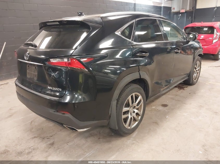 2015 Lexus Nx VIN JTJBARBZ5F2001497 IAAI salvage auction — FRONT END, Mv-907A (New York), sold $4,100 on 2026-07-09 (photo 4)